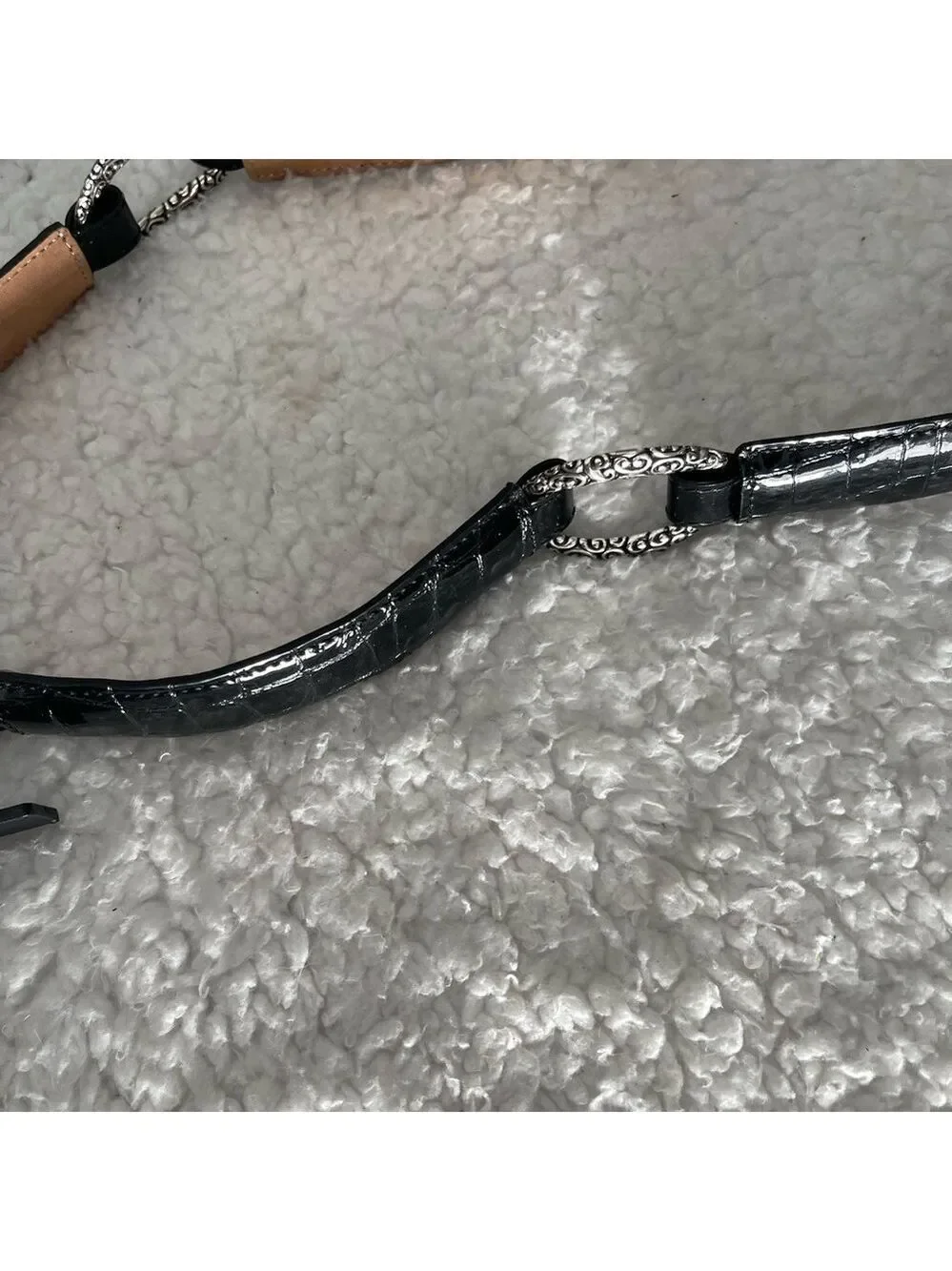 Stylish Black and Silver Women's Belt